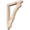 Ekena Millwork Balboa Arts and Crafts Smooth Bracket w/ Offset Brace, Douglas Fir, 5 1/2"W x 36"D x 48"H BKT0604X36X48BOA03SDF - alternate 1